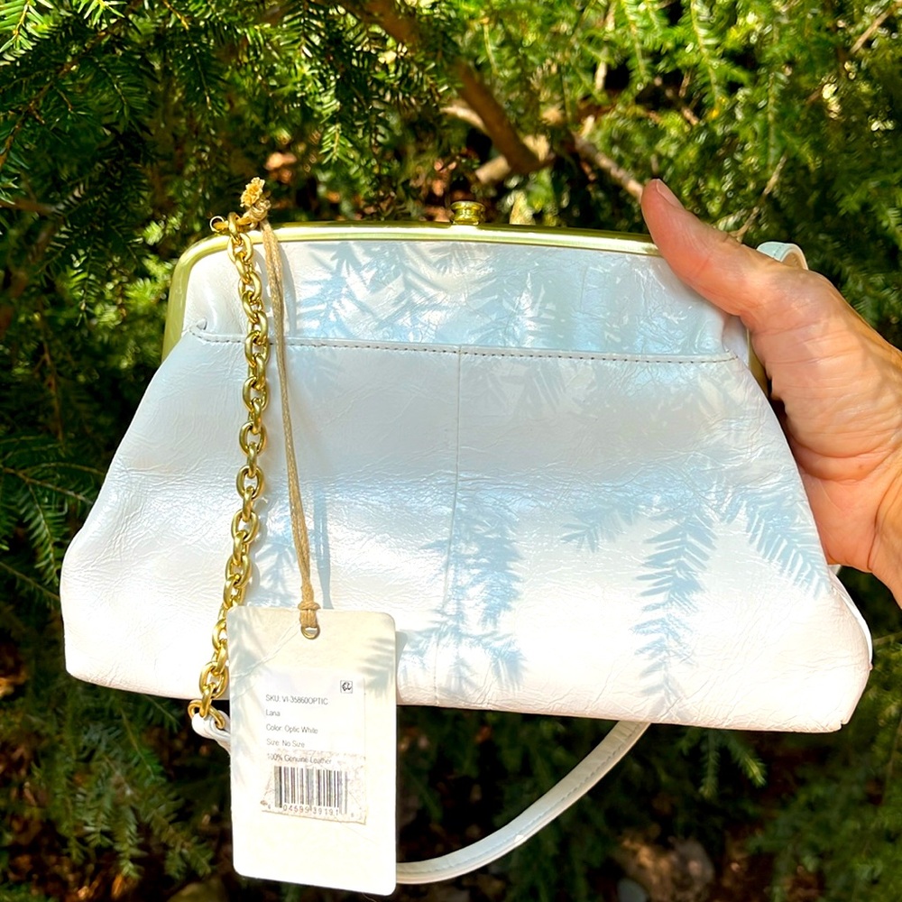 Hobo cross body purse pearl white
